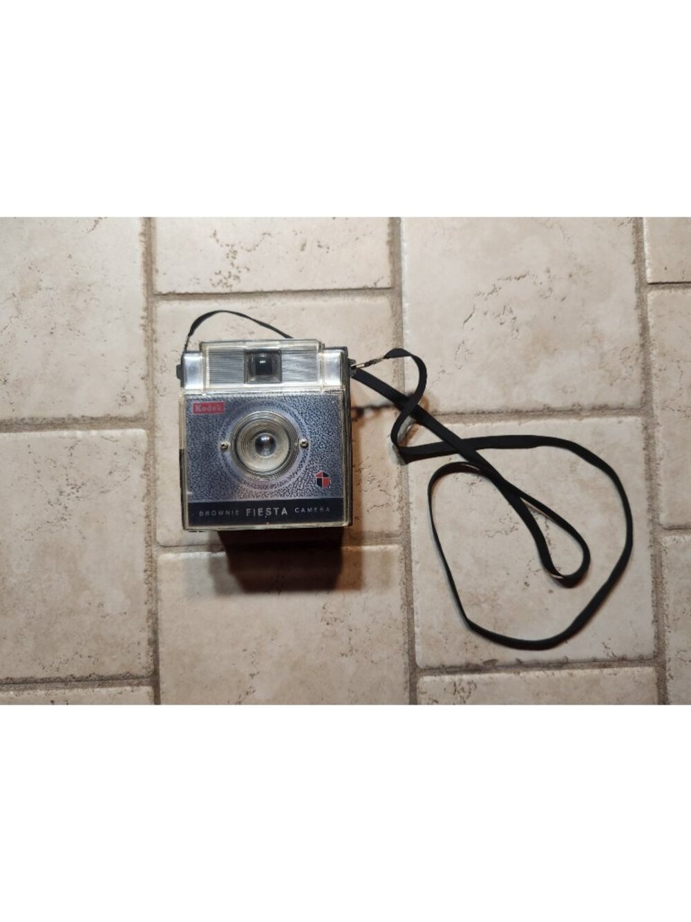 Vintage 1960s Kodak Brownie Fiesta Camera With Strap